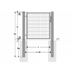 Furtka uniwersalna ZIELONA F-U